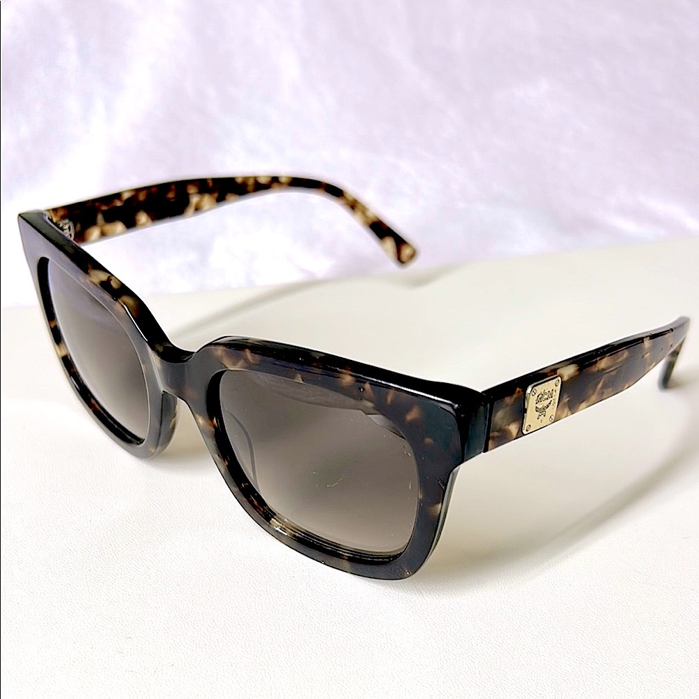 MCM Tortoiseshell Cat Eye Sunglasses with Dark Lenses & Hard Case
